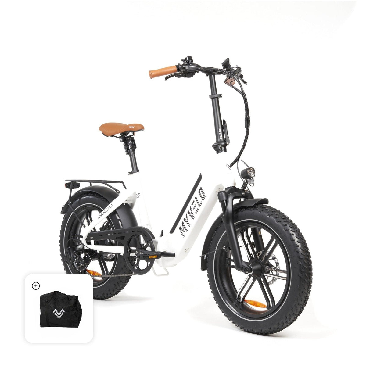 couleur Weiß — TerraFold™ E-Faltrad – Klappbares Elektro-Fatbike