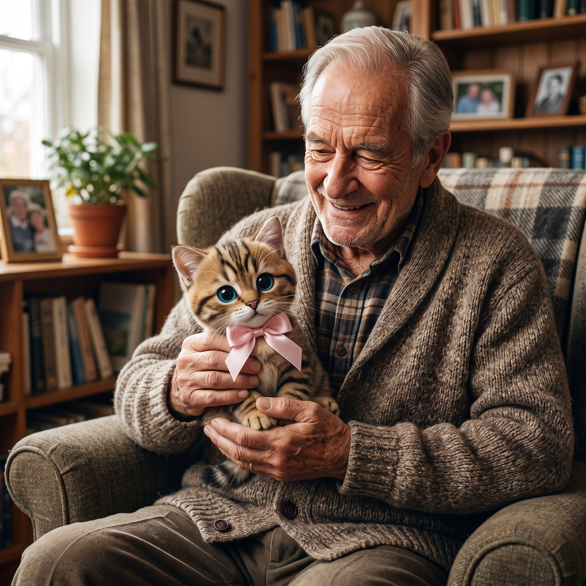 Kletshuts™ PetMate – Interaktive Kuschelkatze (atmet & schnurrt)