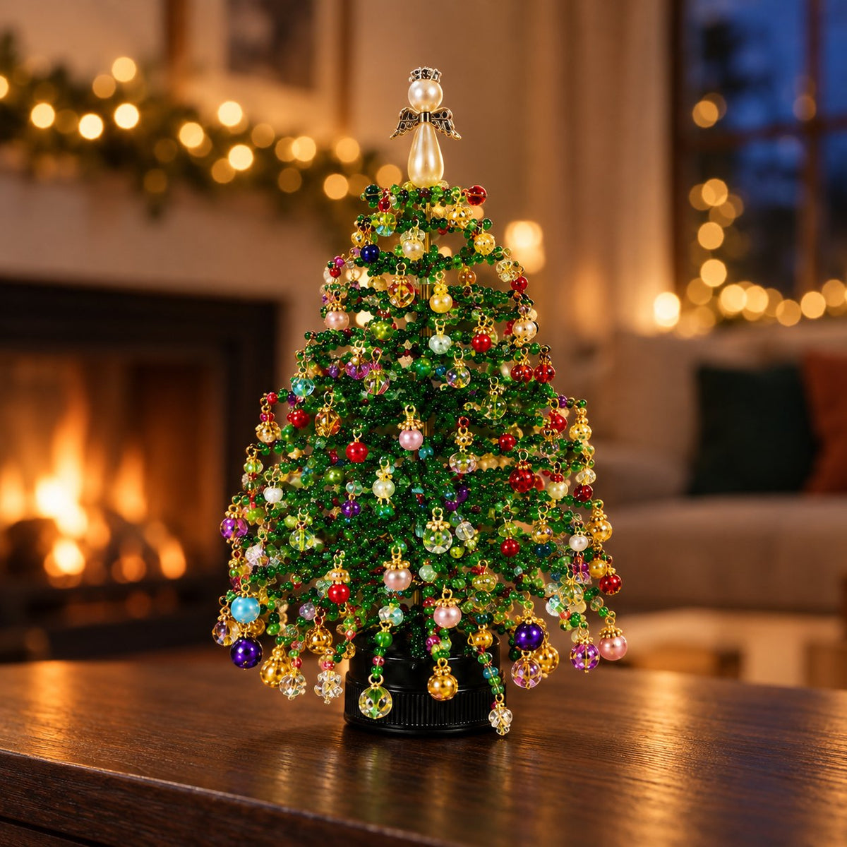 situation — Perlenzauber™ – Perlen-Weihnachtsbaum zum Selberbasteln mit Engel