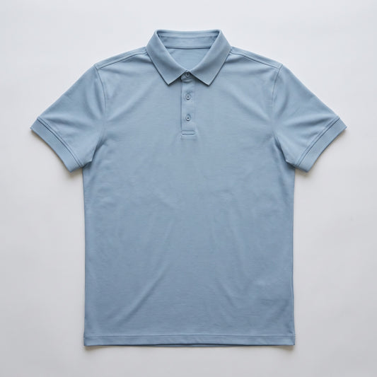 Levano Komfort-Poloshirt in Hellblau