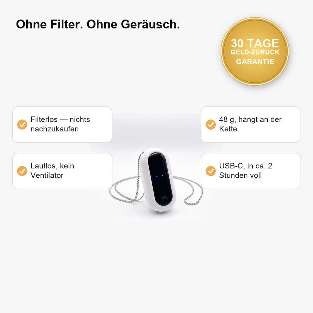 IonoBreeze: filterlos, lautlos, 48 g, USB-C