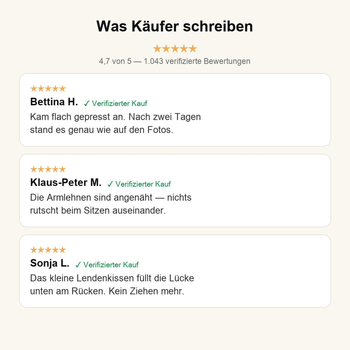 Kundenstimmen zum DorsaLux Lesekissen