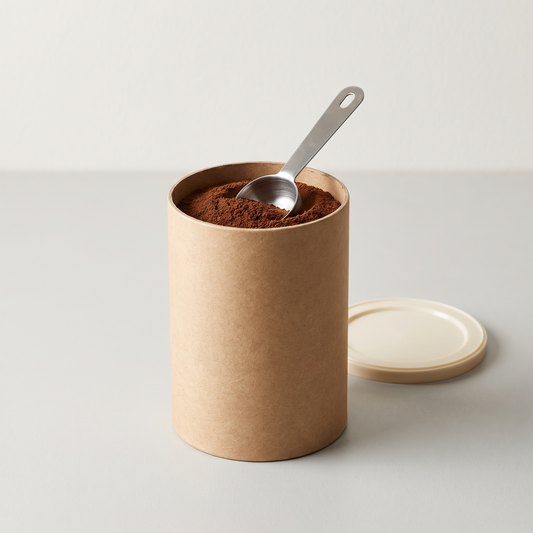 Waldmokka Pilzkaffee Dose mit Dosierlöffel
