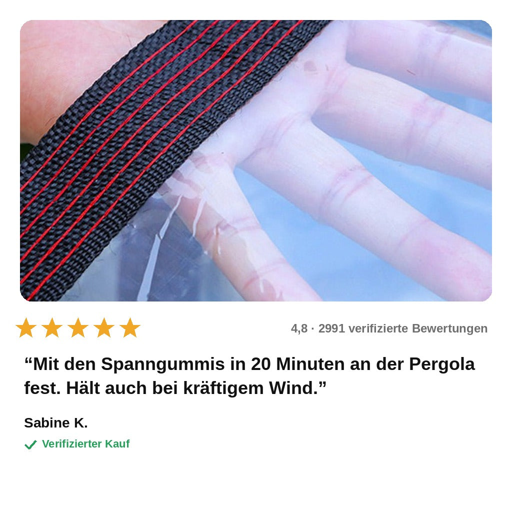 avis — KlarSchutz™ Transparente Plane mit Metallösen – Wasserdicht & UV-beständig