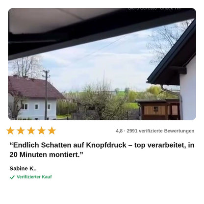 avis — Elektrische Kassettenmarkise mit Fernbedienung