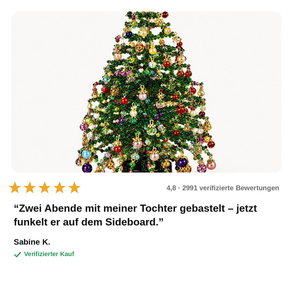 avis — Perlenzauber™ – Perlen-Weihnachtsbaum zum Selberbasteln mit Engel