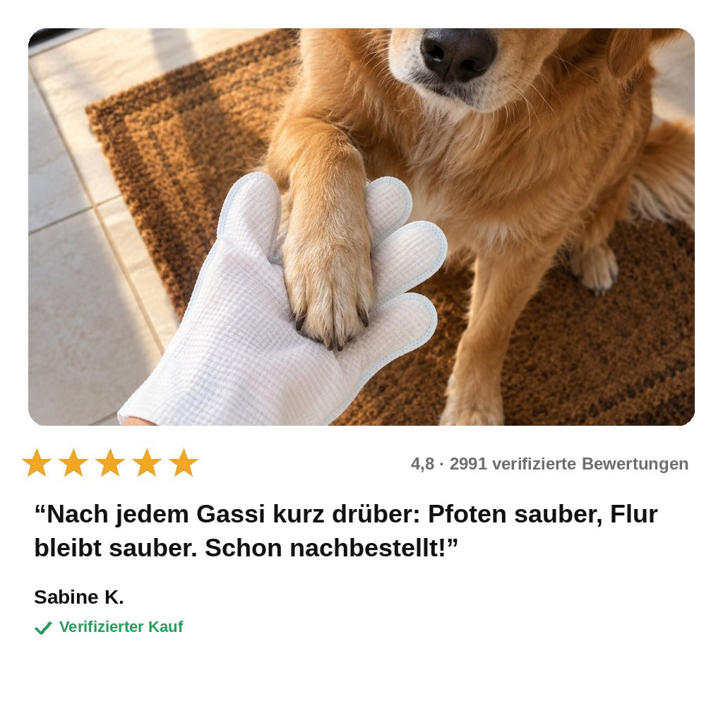 avis — PfotenFix™ – Pflegehandschuhe für Hunde, ohne Wasser (18 Stück)