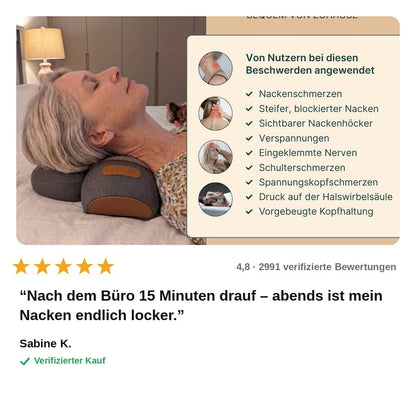 avis — NackenLoft™ – 3-in-1 Nackenstrecker mit Wärme & Vibration
