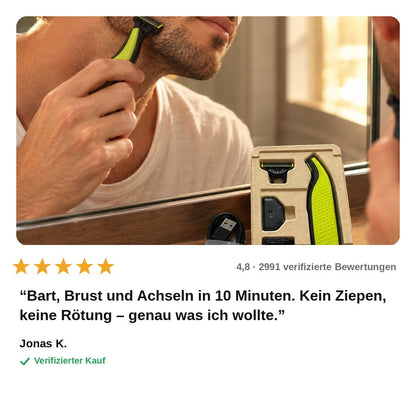 avis — VeloShave™ – Rasierer & Trimmer für Gesicht, Körper und Intimbereich