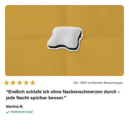 avis — Ergonomisches Nackenkissen – Erholsamer Schlaf ohne Verspannungen