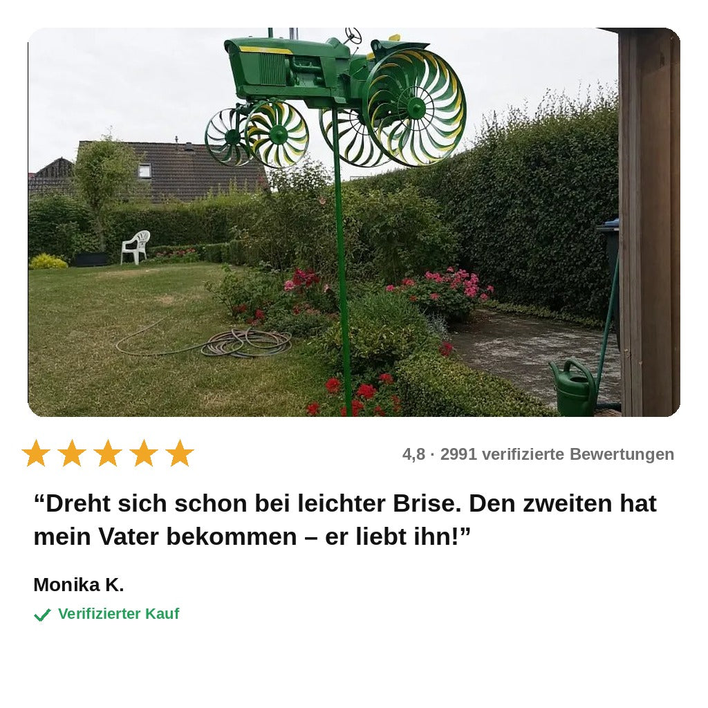 avis — Traktor-Windspiel für den Garten