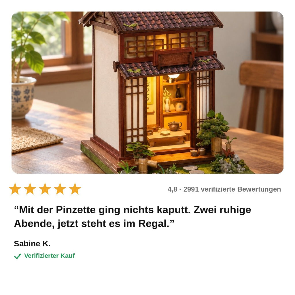 avis — ZenTeehaus™ – Japanisches Miniatur-Teehaus zum Selberbauen