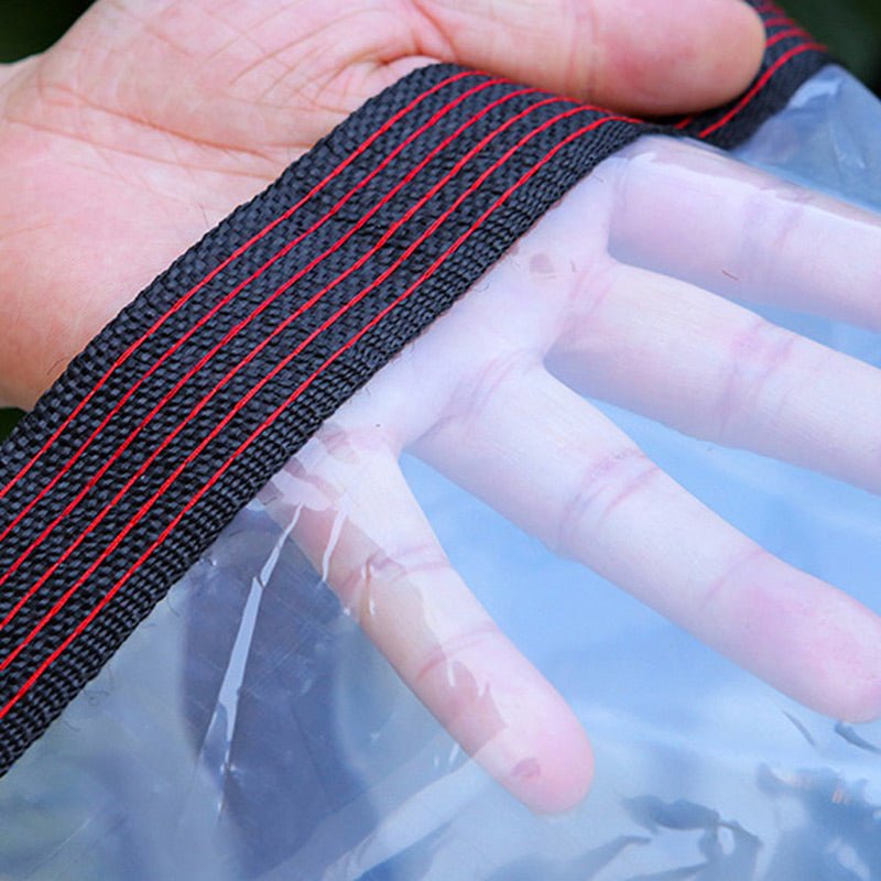 situation — KlarSchutz™ Transparente Plane mit Metallösen – Wasserdicht & UV-beständig