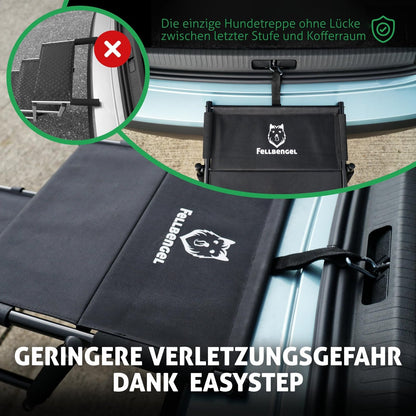 situation — SafeSteig™ Hundetreppe fürs Auto mit Sicherheitsstufe