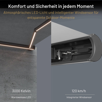 packshot — Elektrische Kassettenmarkise mit Fernbedienung