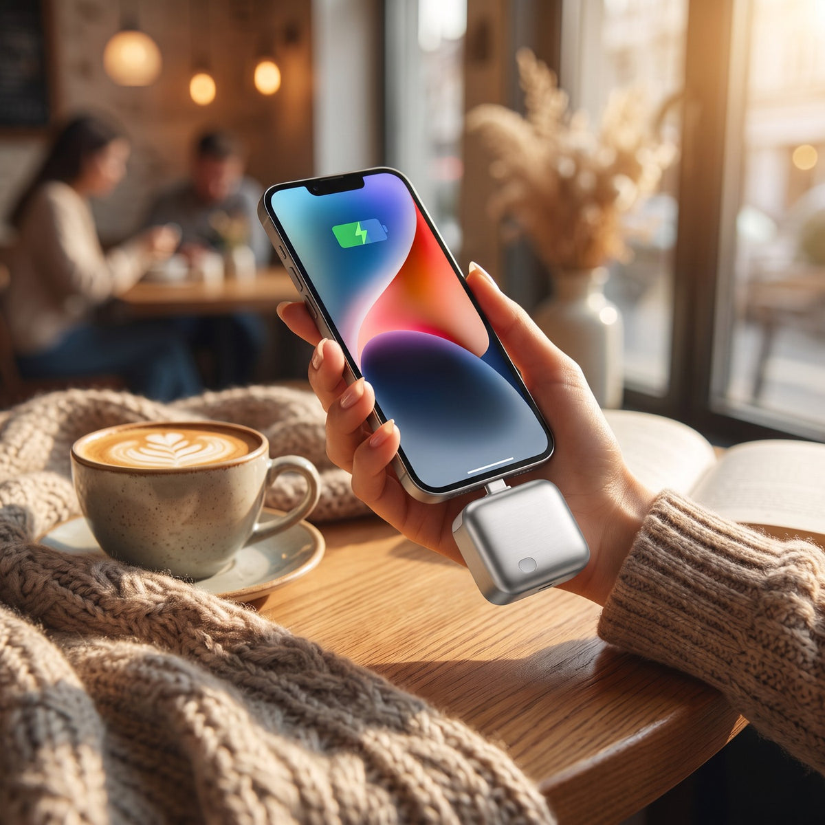 Mini USB-C Powerbank – Taschenformat, ohne Kabel