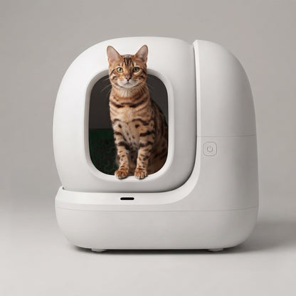CleanSphere Pro Selbstreinigende Katzentoilette – Packshot