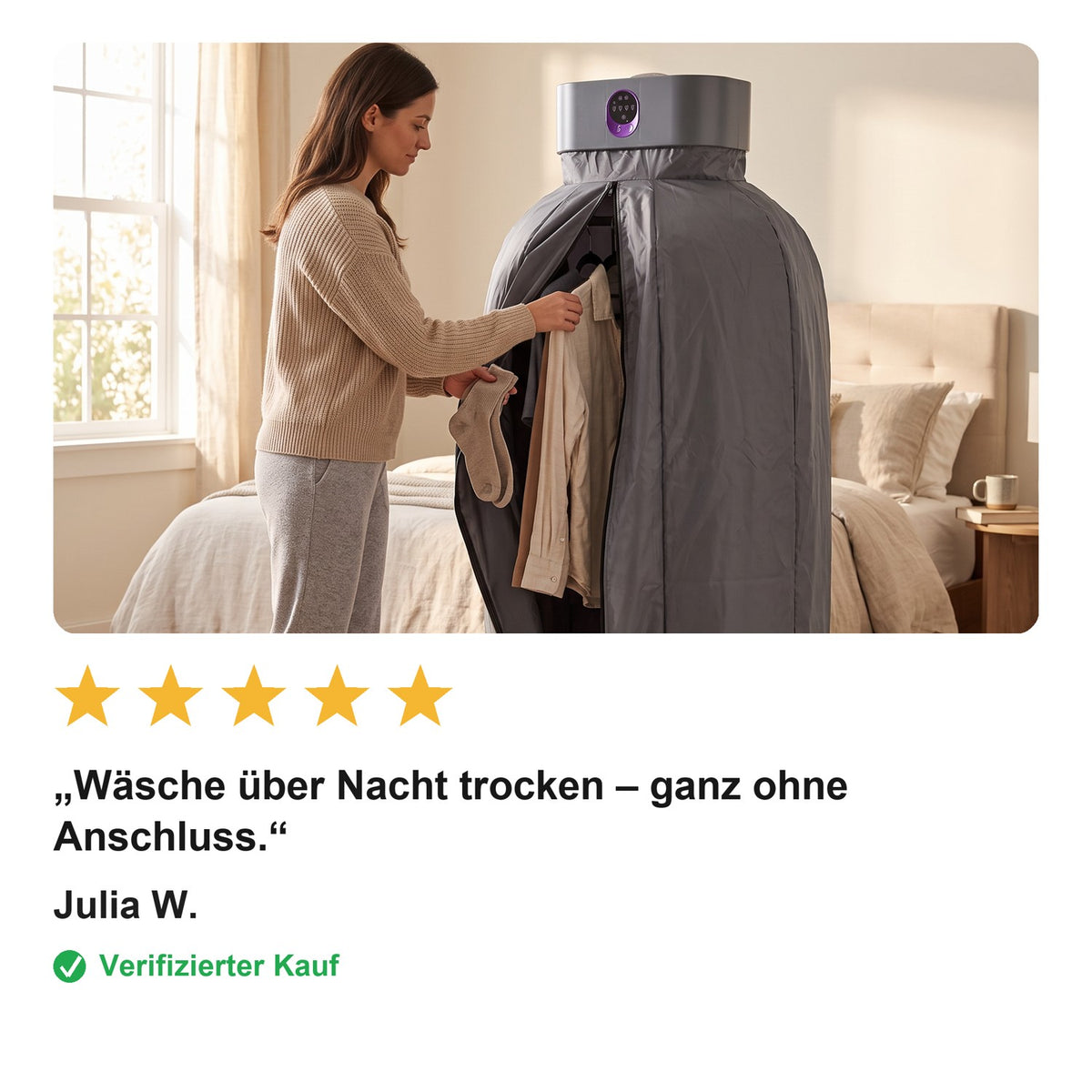 Faltbarer Mini-Wäschetrockner – Tragbar, ohne Anschluss
