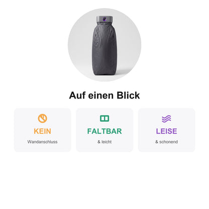 Faltbarer Mini-Wäschetrockner – Tragbar, ohne Anschluss