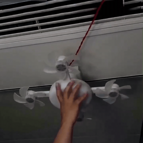 AeroLume™ – LED-Deckenventilator mit einklappbaren Flügeln