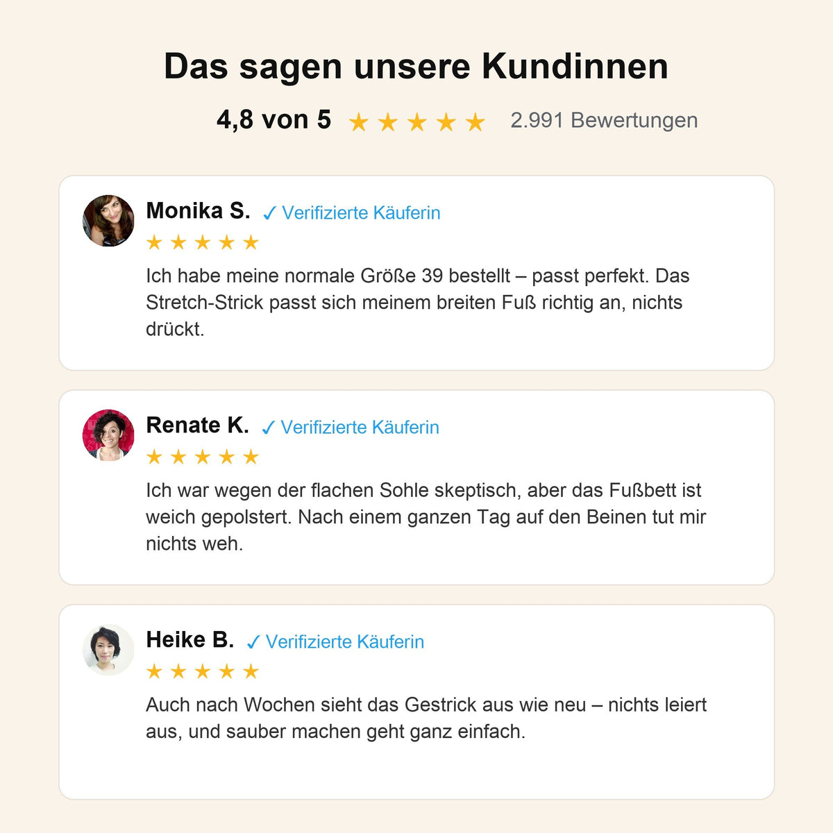 FlexiStep™ — Kundinnenstimmen