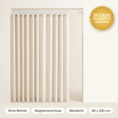 Ohne Bohren, Magnetverschluss, blickdicht