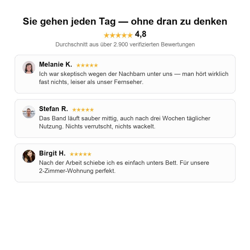 WalkFlow™ Faltbares Laufband