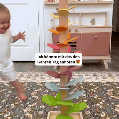 gif — KlangTurm™ – Regenbogen-Kugelbahn aus Holz mit Klangeffekt