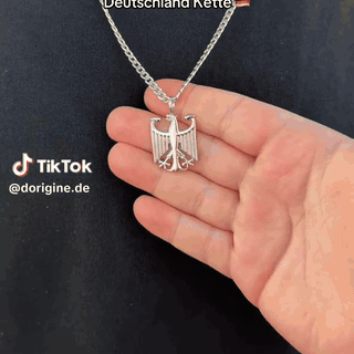 gif — Deutschland Adler Kette – Bundesadler Anhänger aus Edelstahl