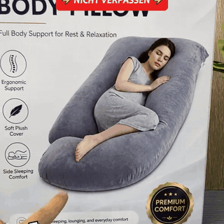 gif — ComfortCurve® Seitenschläferkissen – Ergonomisches U-Kissen für die Seitenlage