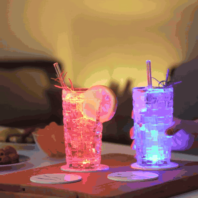 gif — GlowRing™ – Leuchtende LED-Untersetzer mit Ersatzbatterien