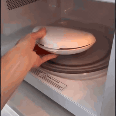 gif — 2-in-1 Mikrowellen-Omelett- & Eierkocher – Frühstück in 3 Minuten, ganz ohne Pfanne