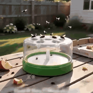 gif — FliegenStopp™ – Wiederverwendbare Fliegenfalle ohne Strom & ohne Chemie