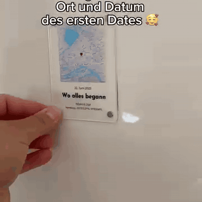 gif — Personalisierter Karten-Magnet aus Acryl – Euer Ort, euer Datum, eure Namen