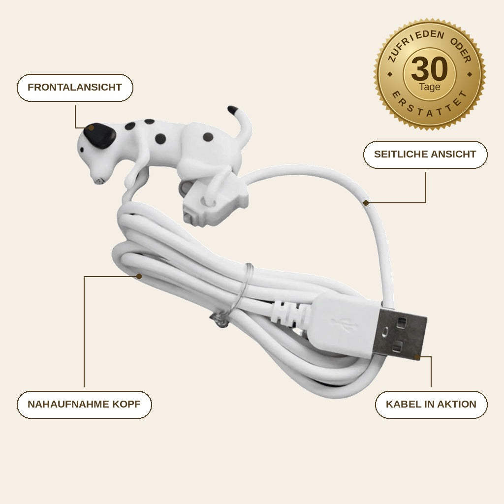 infographie — DalmoHug™ – Dalmatiner USB-C Ladekabel mit Wackel-Effekt
