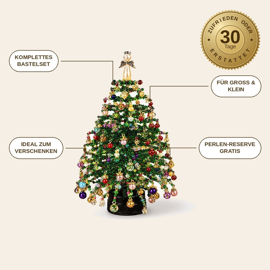 infographie — Perlenzauber™ – Perlen-Weihnachtsbaum zum Selberbasteln mit Engel