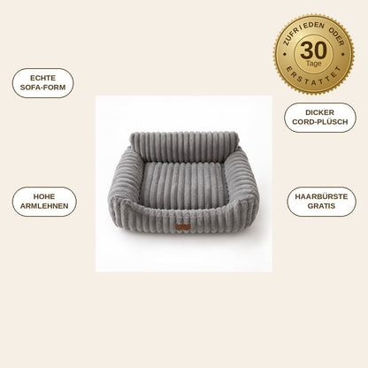 infographie — Plüsch-Sofa Haustierbett – Kuscheliges Mini-Sofa für Katzen & Hunde