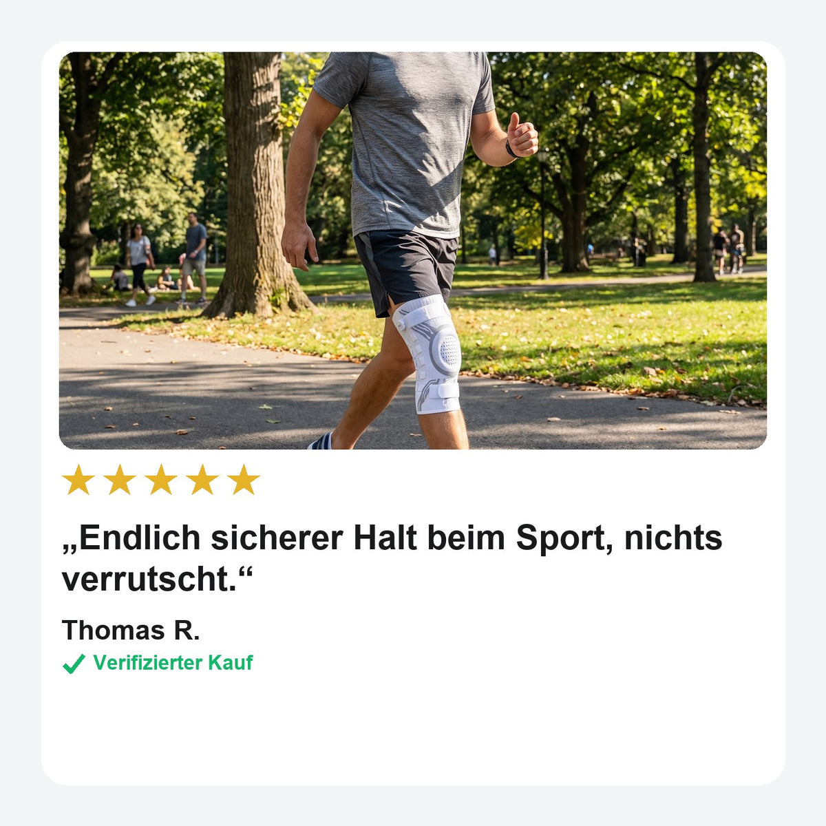 Kniebandage mit Drehverschluss & Kompression