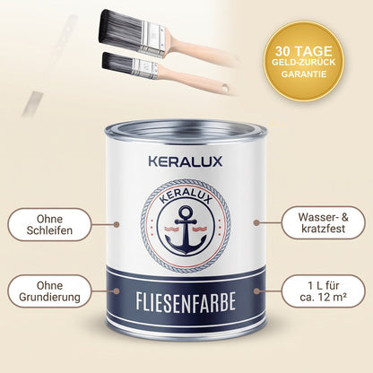 KeraLux Fliesenfarbe – ohne Schleifen, ohne Grundierung