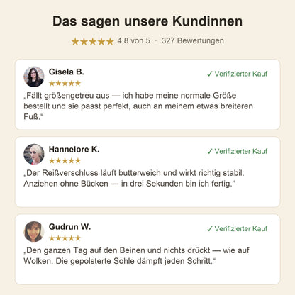 Das sagen unsere Kundinnen — Bewertungen