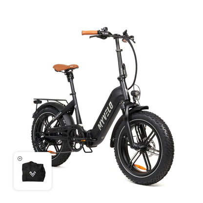 couleur Schwarz — TerraFold™ E-Faltrad – Klappbares Elektro-Fatbike