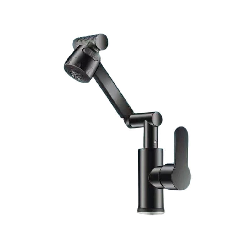 couleur Schwarz — FlexStrahl™ 1080° Schwenkarmatur – Waschtischarmatur mit Gelenkarm & 2 Strahlarten