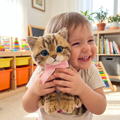 Kletshuts™ PetMate – Interaktive Kuschelkatze (atmet & schnurrt)