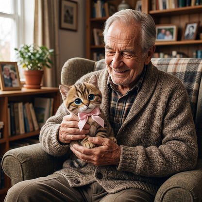 Kletshuts™ PetMate – Interaktive Kuschelkatze (atmet & schnurrt)