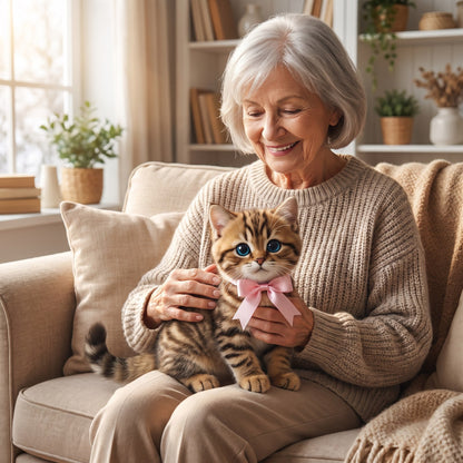 Kletshuts™ PetMate – Interaktive Kuschelkatze (atmet & schnurrt)