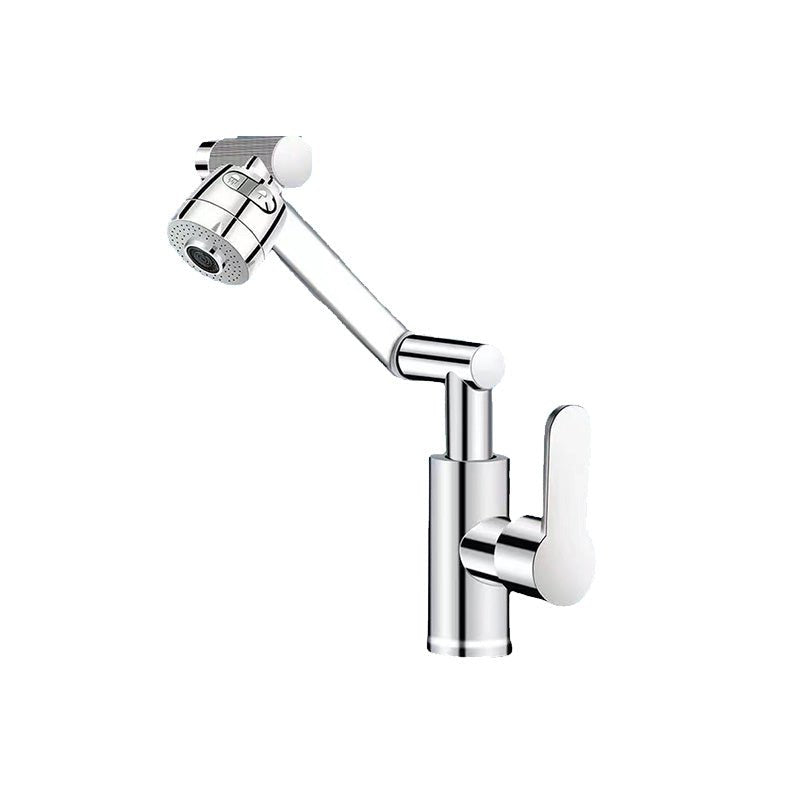 couleur Silber — FlexStrahl™ 1080° Schwenkarmatur – Waschtischarmatur mit Gelenkarm & 2 Strahlarten