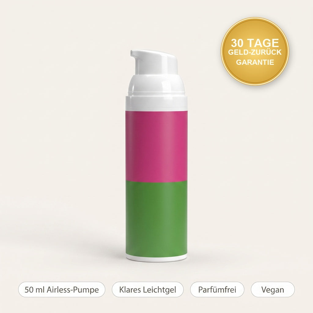 50 ml Airless-Pumpe, klares Leichtgel, parfümfrei, vegan
