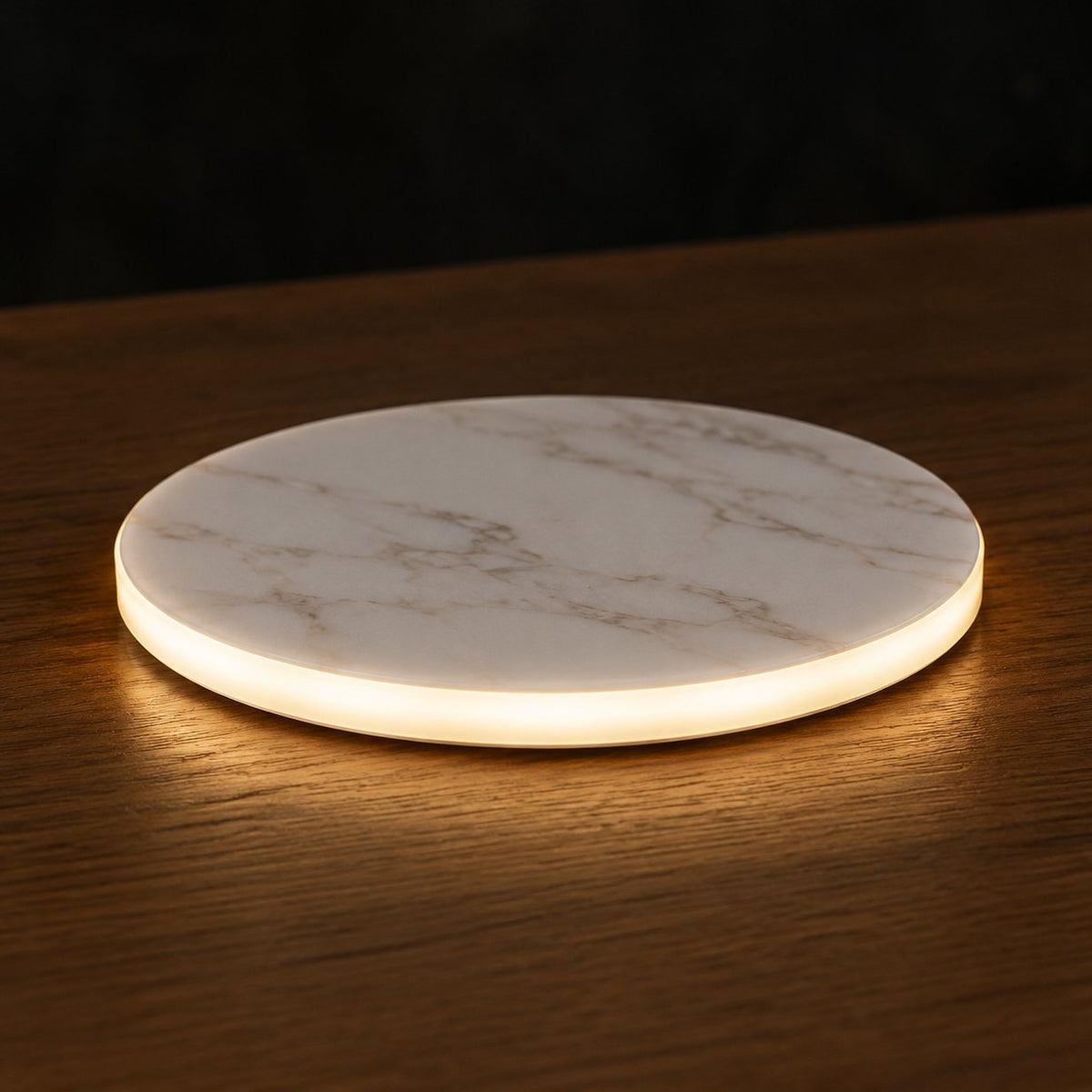 situation — GlowRing™ – Leuchtende LED-Untersetzer mit Ersatzbatterien
