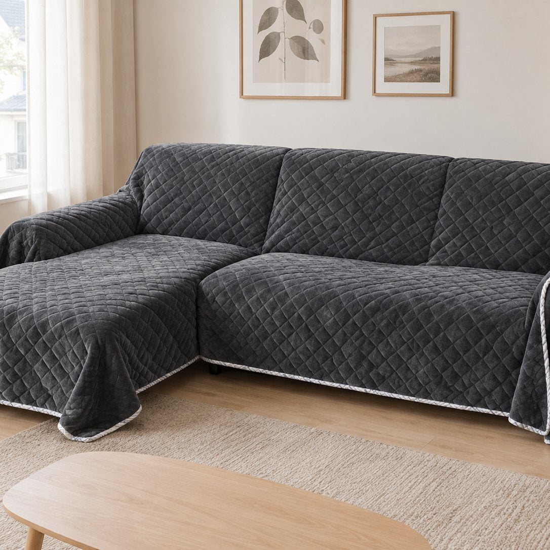 situation — CosyGrip™ – Jeté de Canapé Velours Anti-Glisse