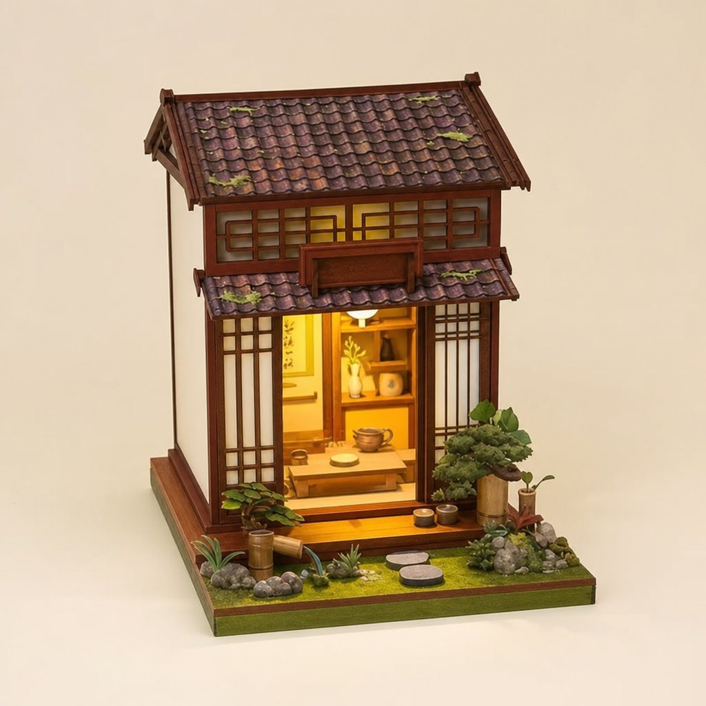 packshot — ZenTeehaus™ – Japanisches Miniatur-Teehaus zum Selberbauen